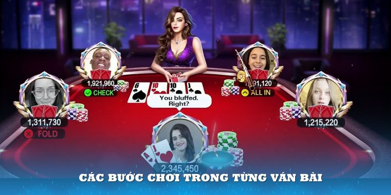 Trình tự các bước trong từng ván đấu