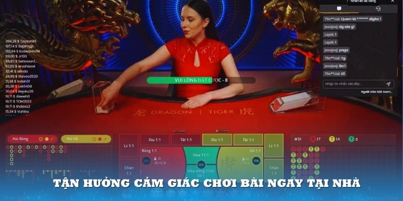 Tận hưởng cảm giác chơi bài ngay tại nhà